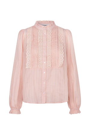 Lollys Laundry ArielLL Hemdbluse Shirt Rosa