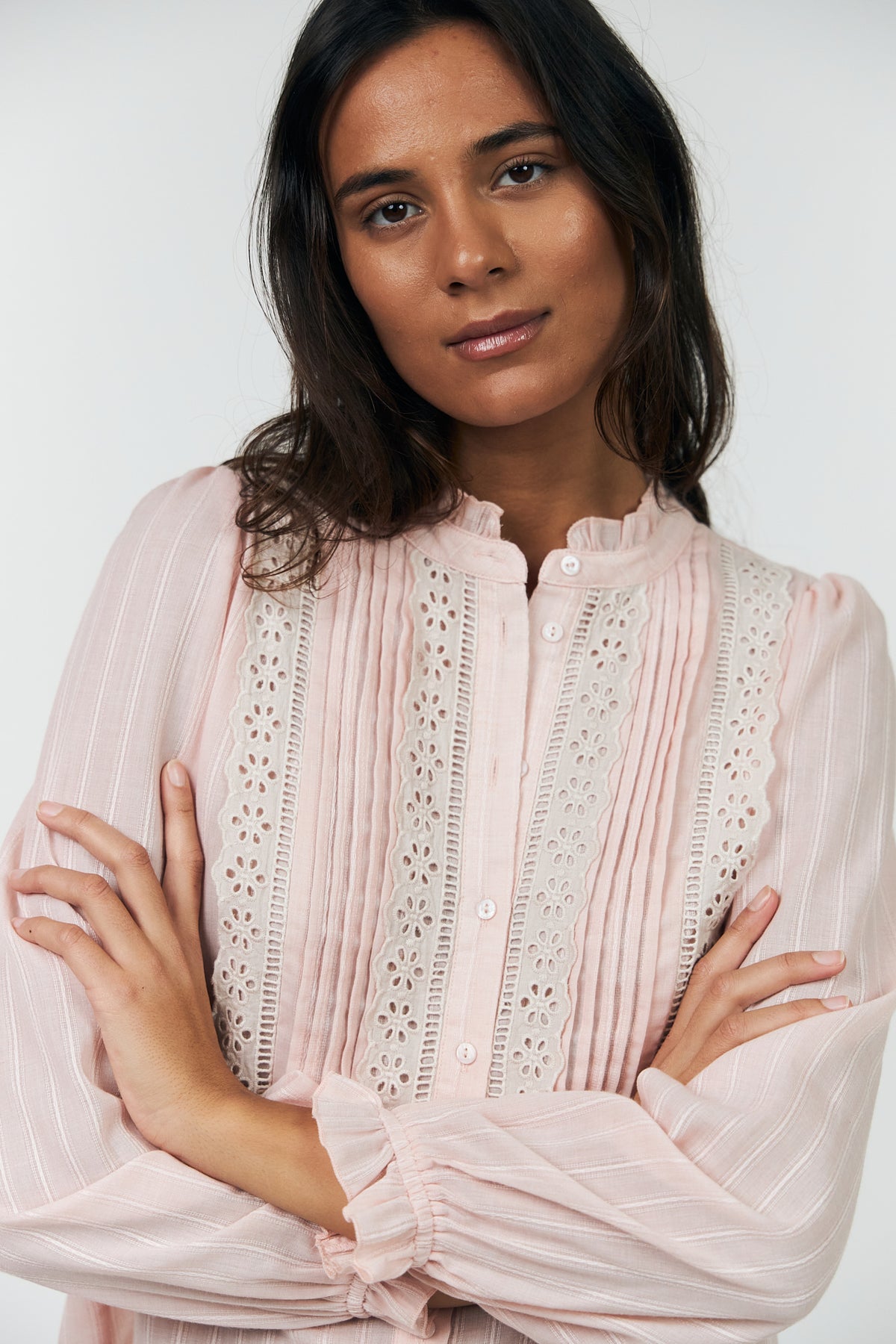 Lollys Laundry ArielLL Hemdbluse Shirt Rosa