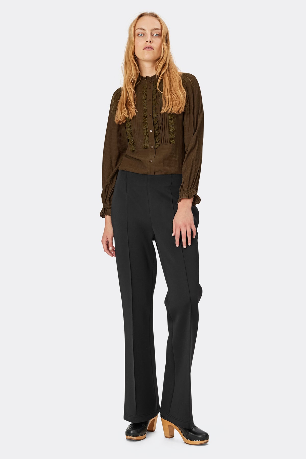 Lollys Laundry ArielLL Shirt LS Shirt Schokoladenbraun