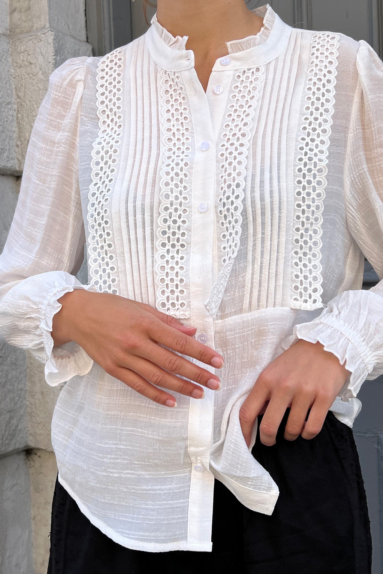 ArielLL Shirt LS - White