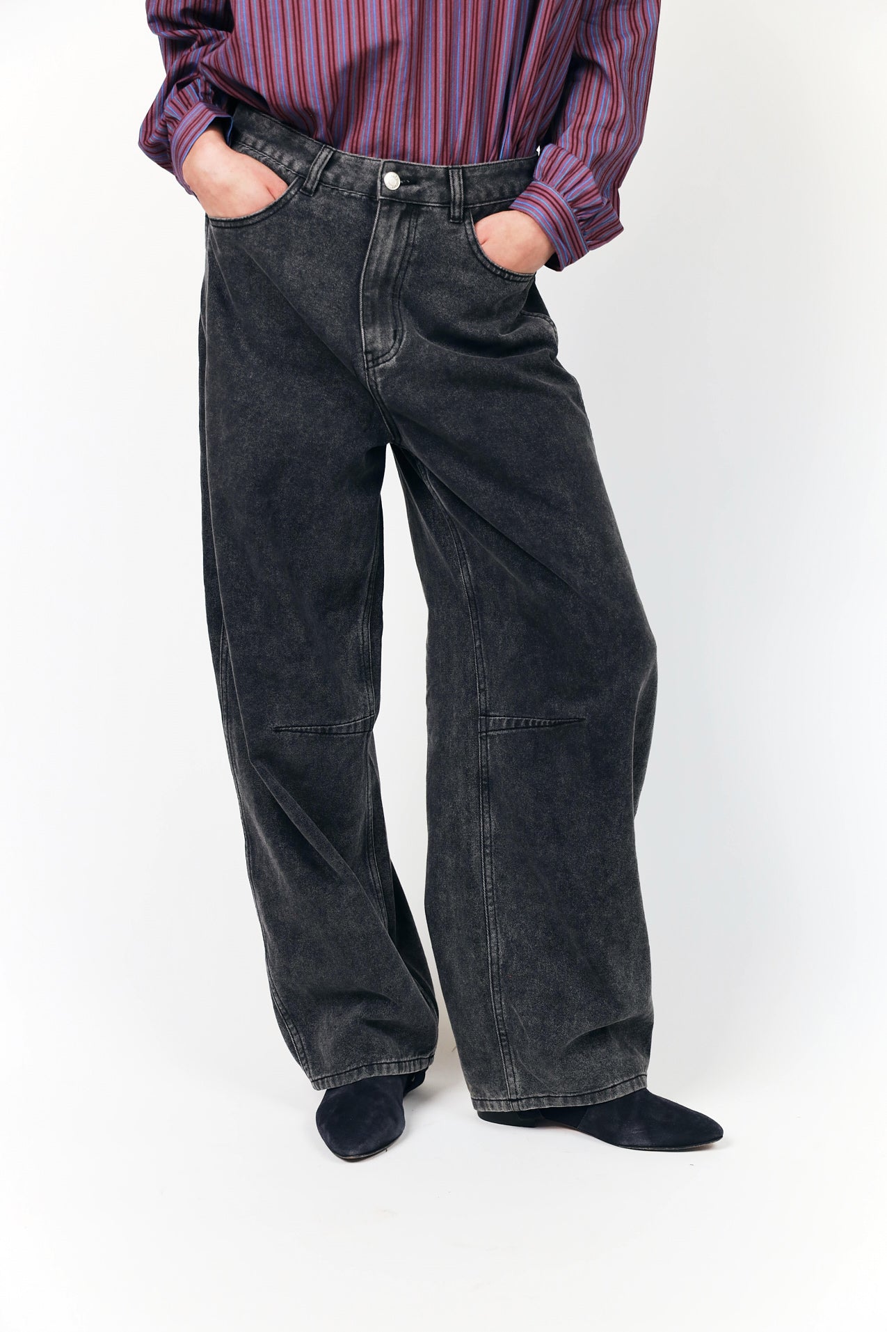 Lollys Laundry AvaLL Jeans Pants Verblasstes Schwarz