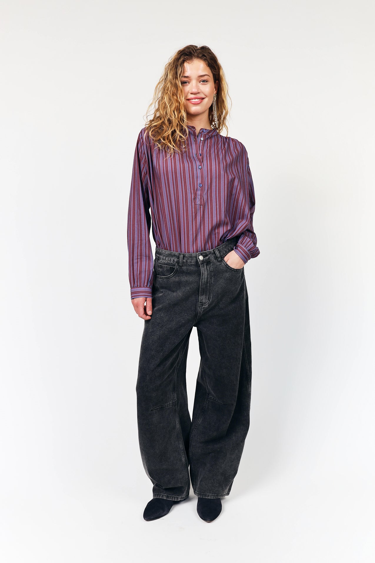 Lollys Laundry AvaLL Jeans Pants Verblasstes Schwarz