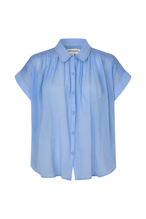 Lollys Laundry BadalLL Bluse Shirt Blau
