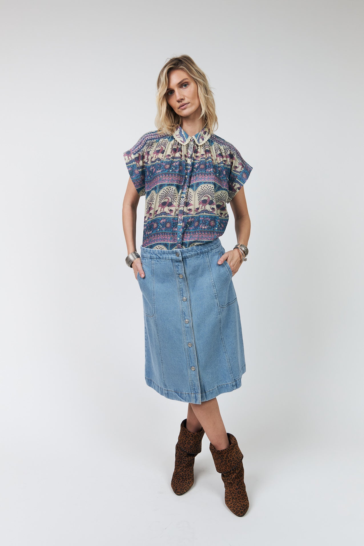 BadalLL Bluse - Blue