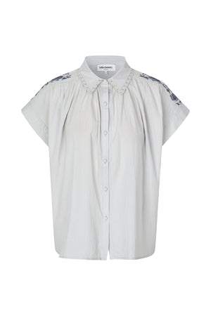Lollys Laundry BadalLL Hemdbluse Shirt Anthrazitgrau