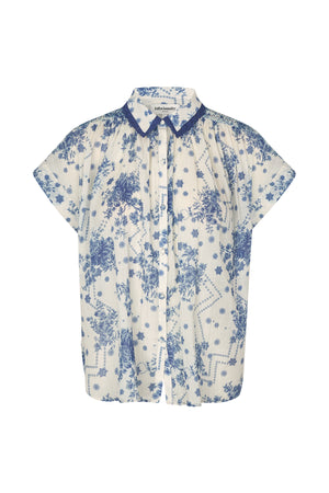 Lollys Laundry BadalLL Hemdbluse Shirt Dunkelblau