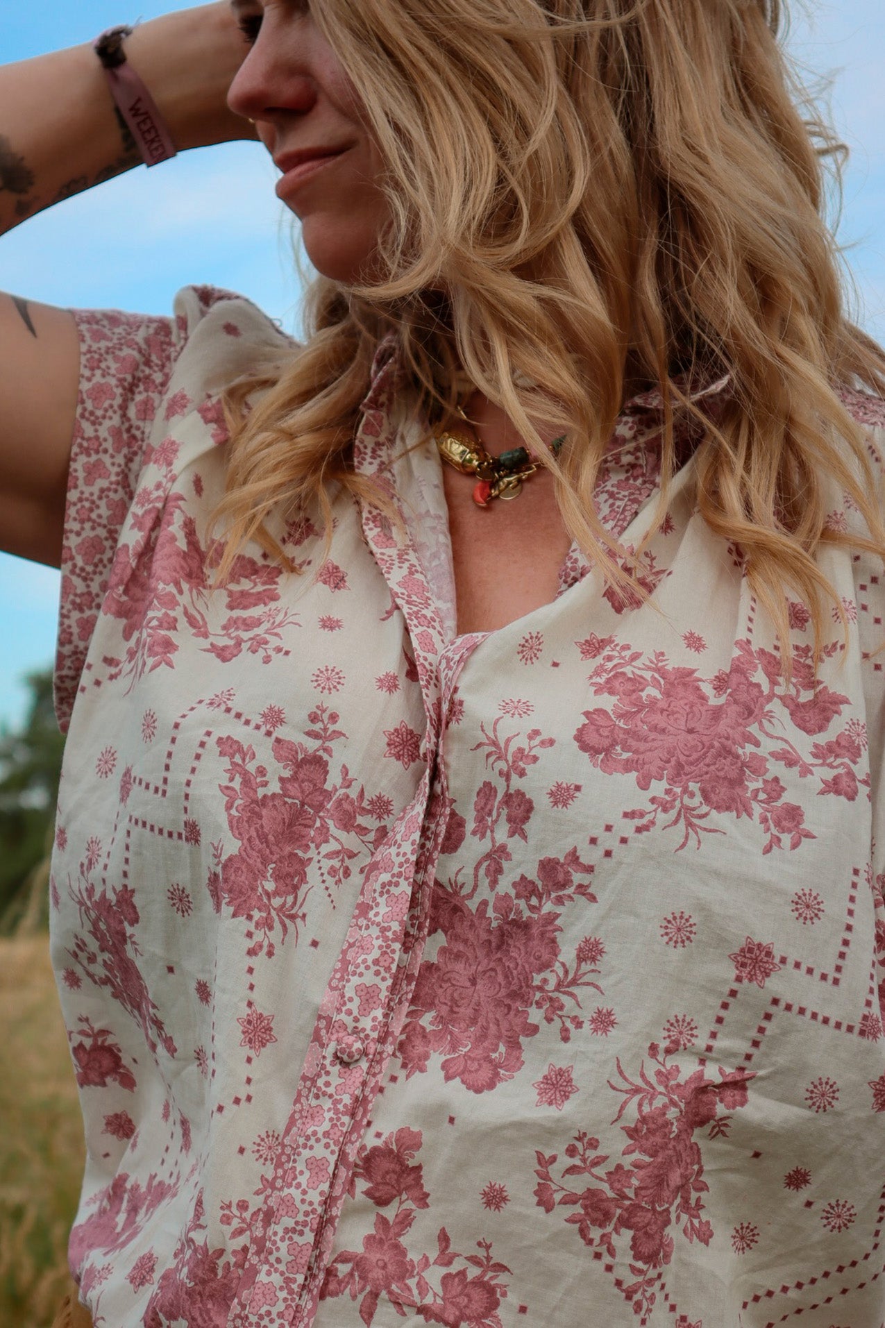 BadalLL Hemdbluse - Flower Print
