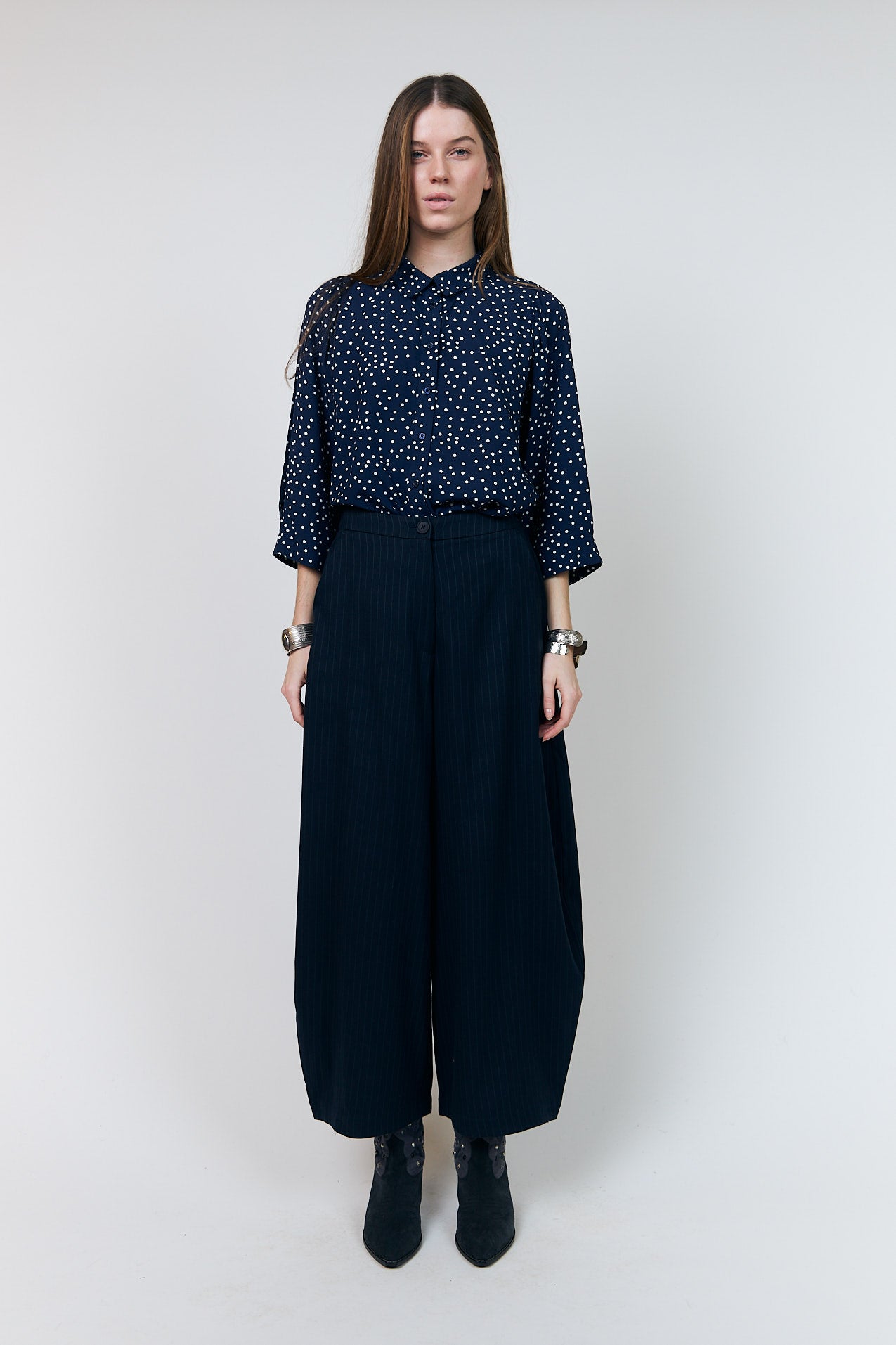 Lollys Laundry BambusLL Hose Pants Navy