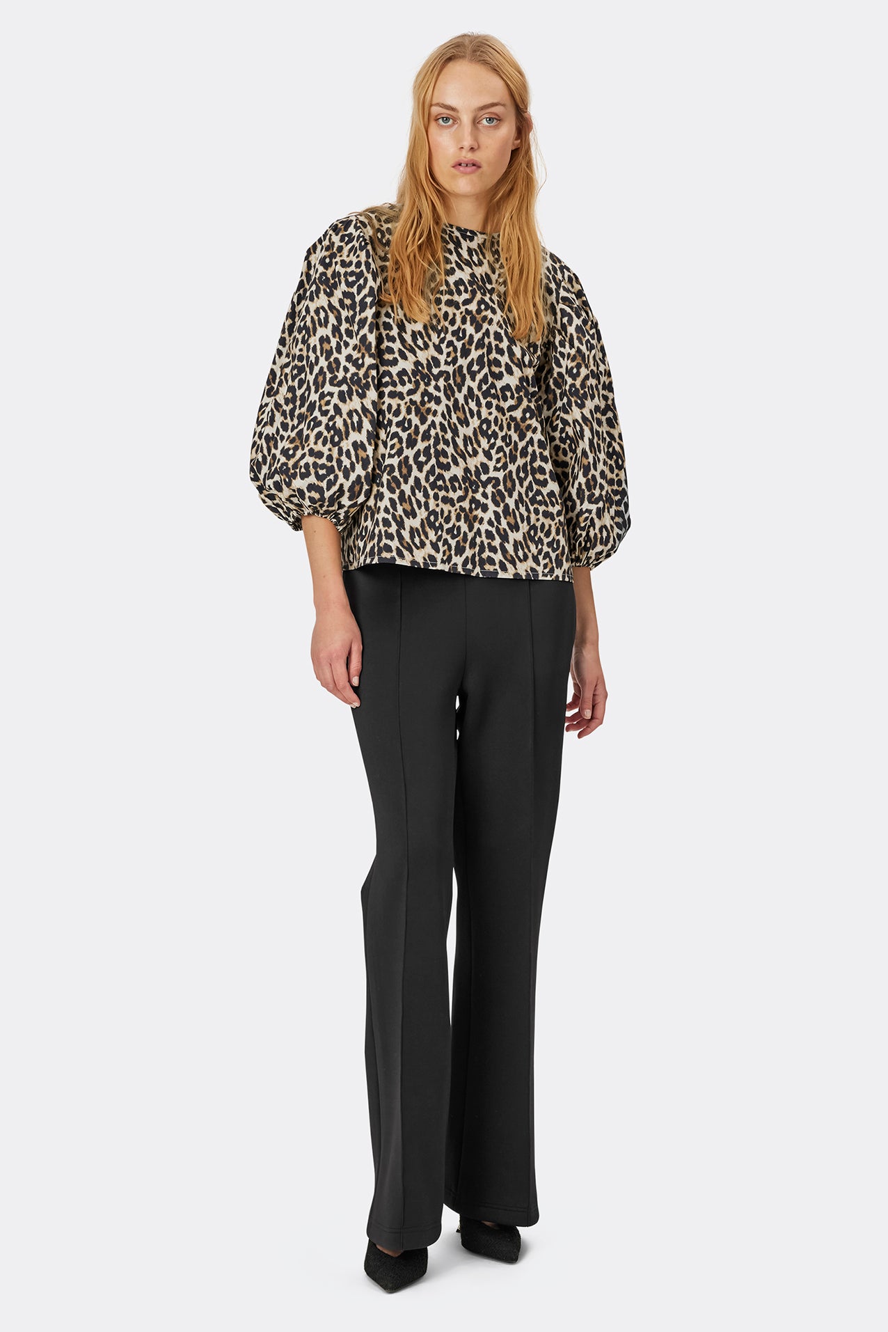 Lollys Laundry Bergen Blouse Shirt 72 Leopard Print