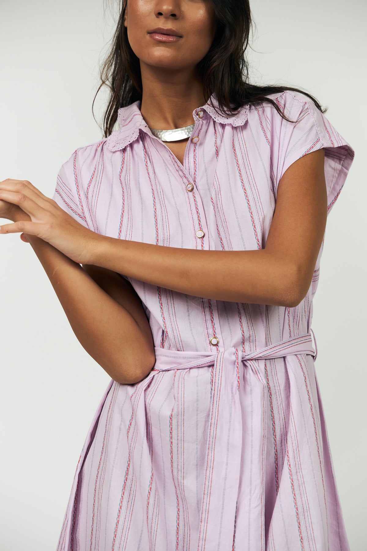 Lollys Laundry BeyLL Midi Kleid Dress Flieder