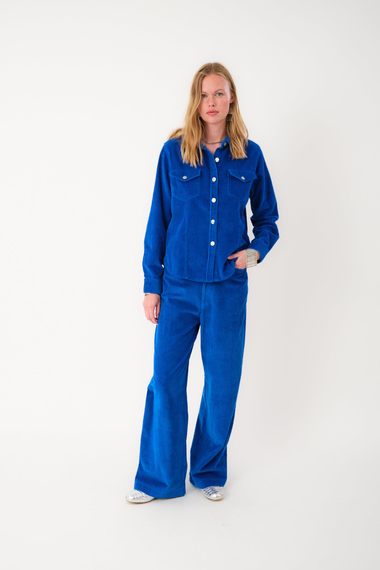 Lollys Laundry BigumLL Hemdbluse Shirt 97 Neon Blue