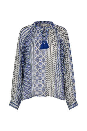 Lollys Laundry BiharLL Bluse Blouse Blau