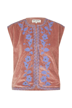 Lollys Laundry BinLL Weste Vest Altrosa