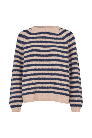Lollys Laundry BinaLL Strick Jumper Jumper Dunkelblau