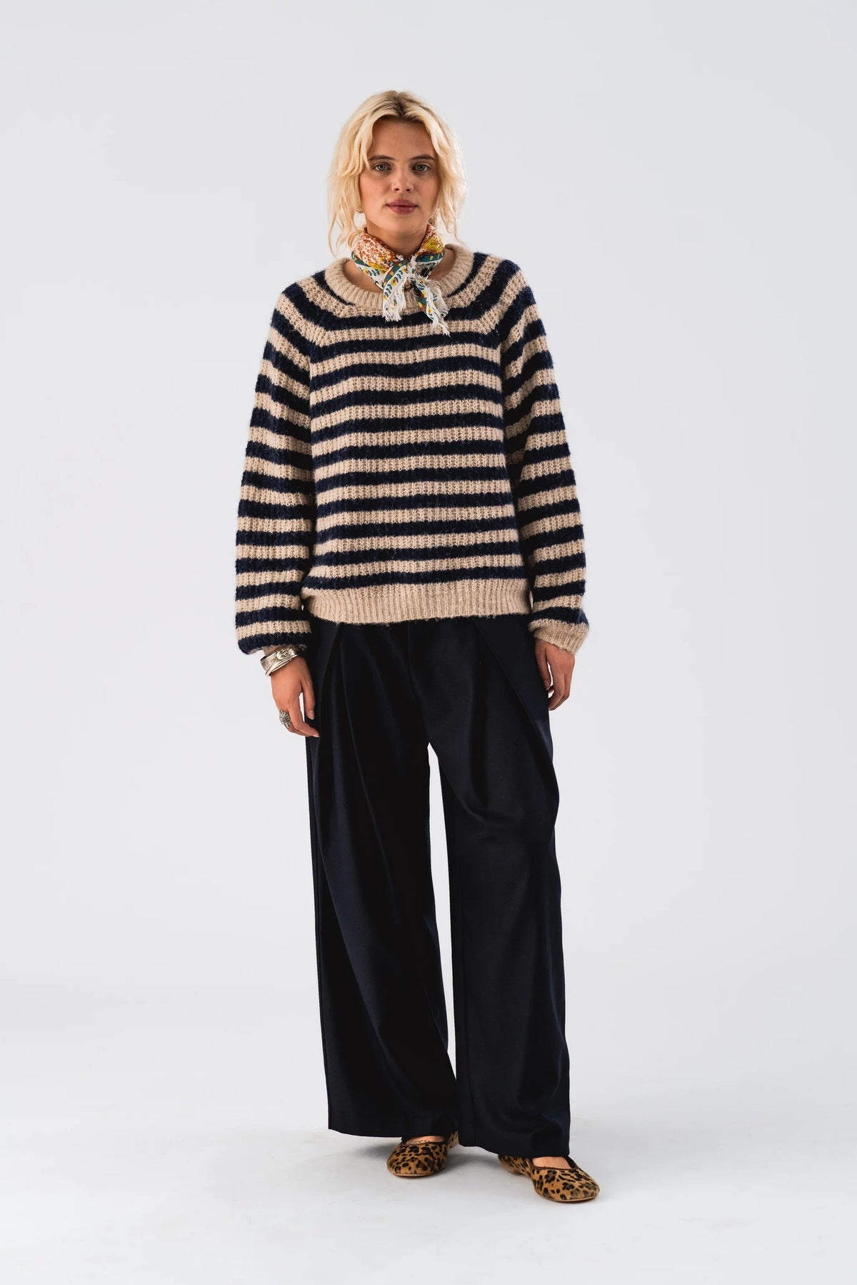 Lollys Laundry BinaLL Strick Jumper Jumper Dunkelblau