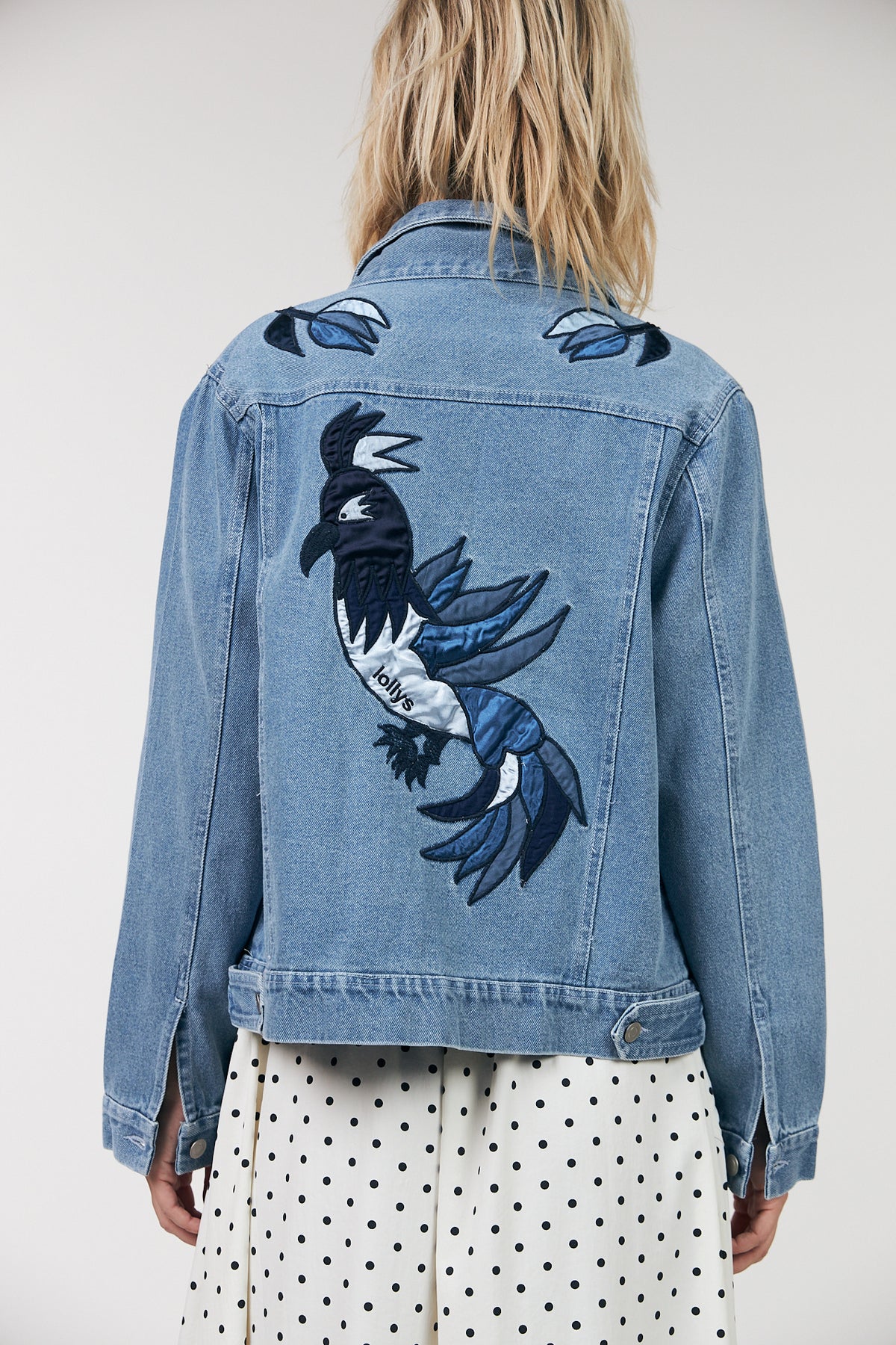 Lollys Laundry BirdLL Jeansjacke Jacket Blaues Denim