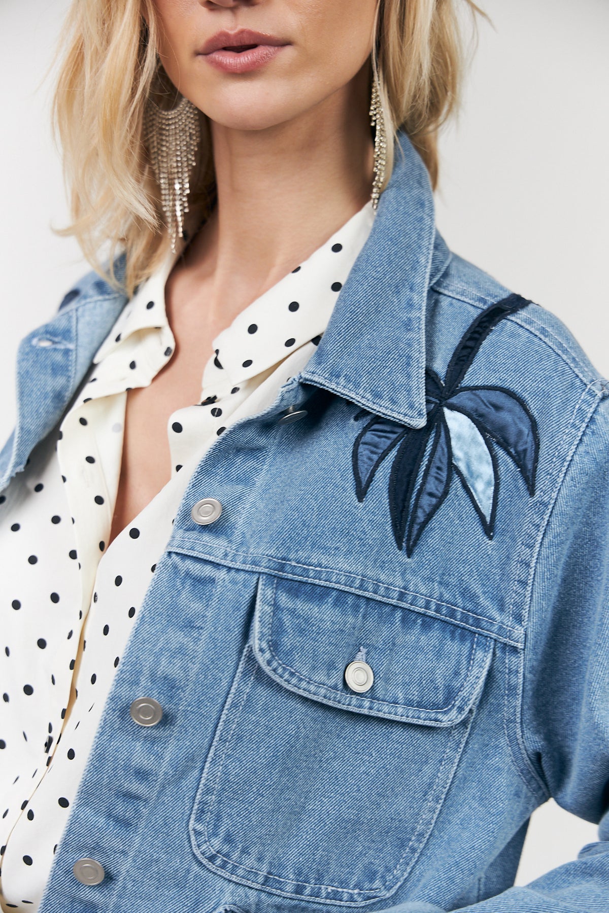 Lollys Laundry BirdLL Jeansjacke Jacket Blaues Denim