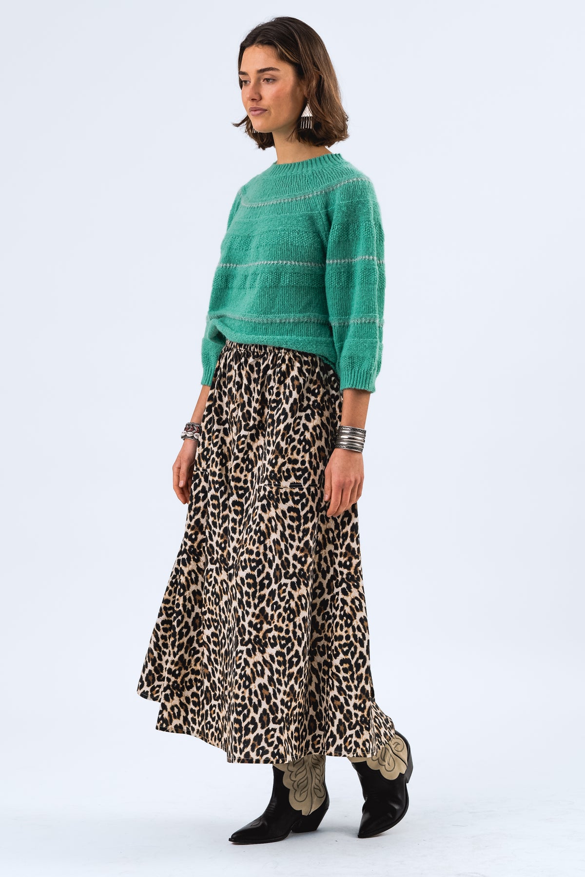 Lollys Laundry BjorkLL Strickpullover Jumper Neon grøn