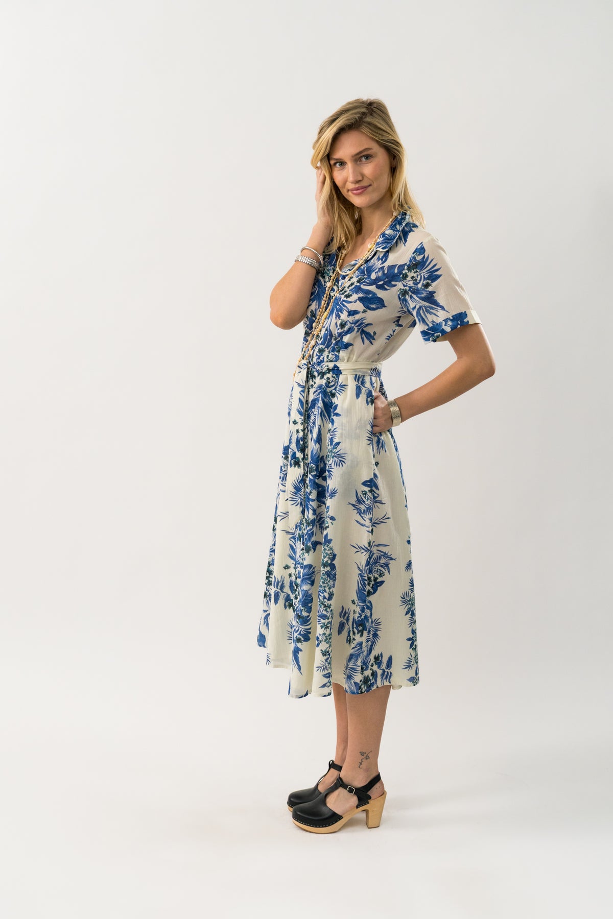 Lollys Laundry BlakeLL Maxi Kleid Dress Blau