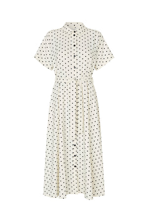 Lollys Laundry BlakeLL Midi Kleid Dress Punkte muster