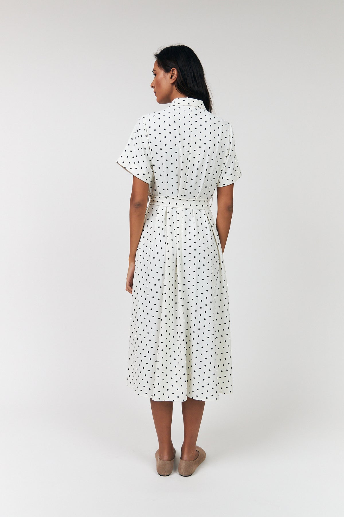 Lollys Laundry BlakeLL Midi Kleid Dress Punkte muster