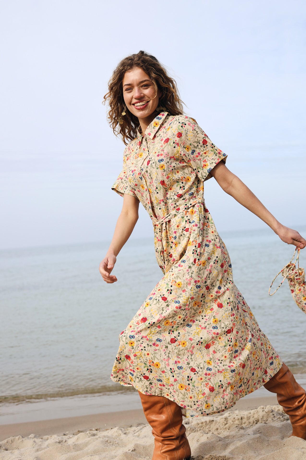 BlakeLL Midi Kleid - Blumenmuster