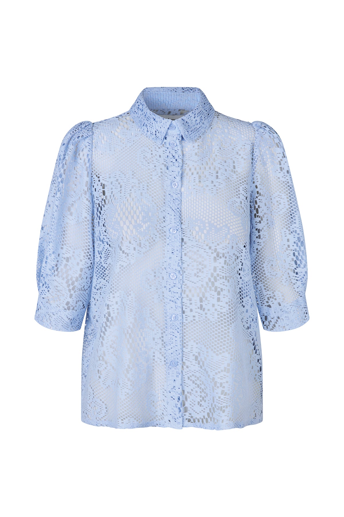 Lollys Laundry BonoLL Hemdbluse Shirt Gedämpftes Blau