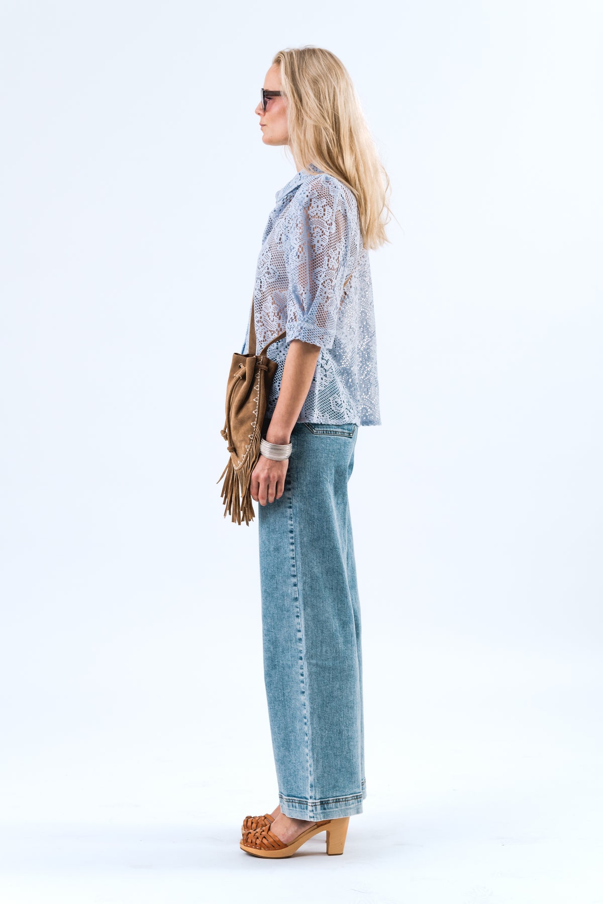 Lollys Laundry BonoLL Hemdbluse Shirt Gedämpftes Blau