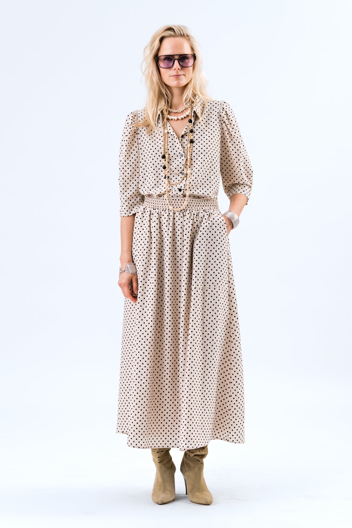 Lollys Laundry BonoLL Hemdbluse Shirt Creme