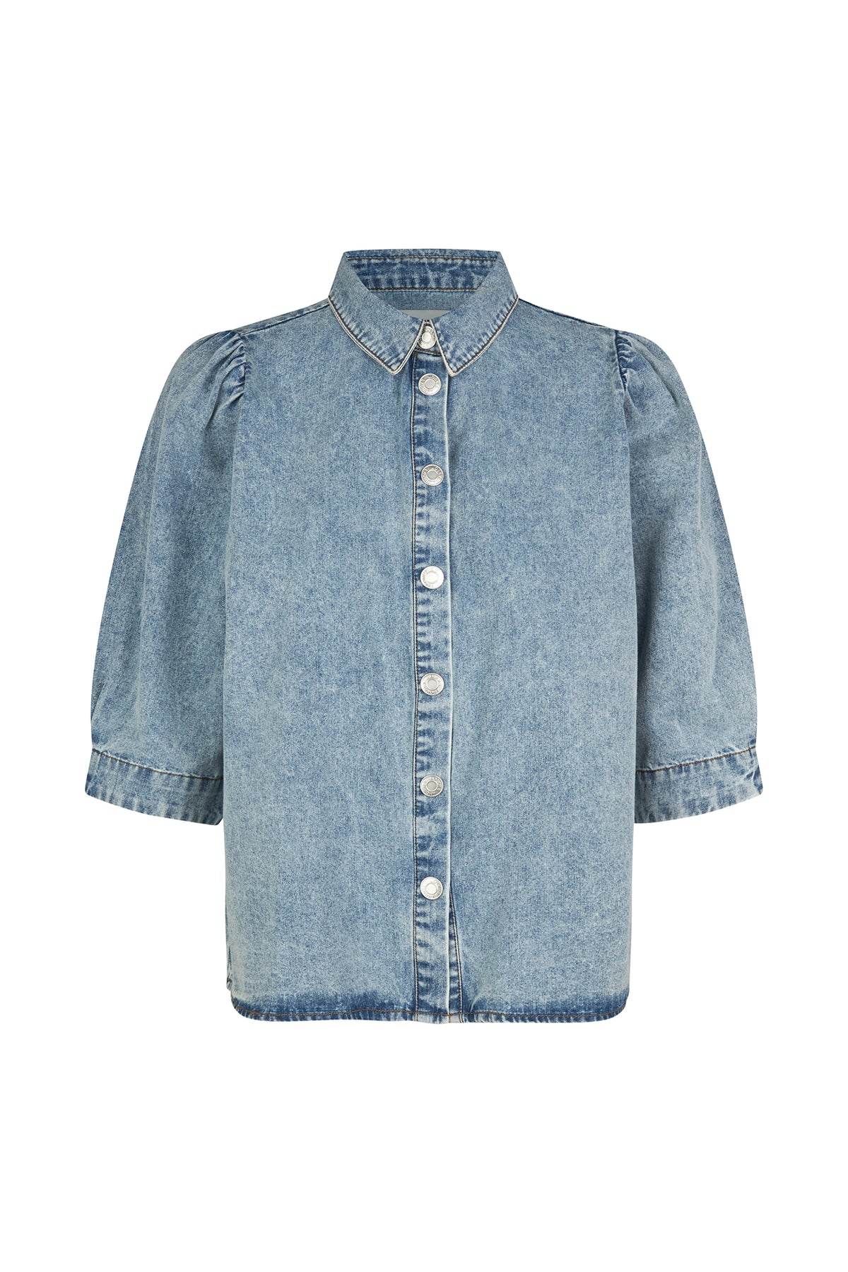 Lollys Laundry BonoLL Hemdbluse Shirt Blaues Denim