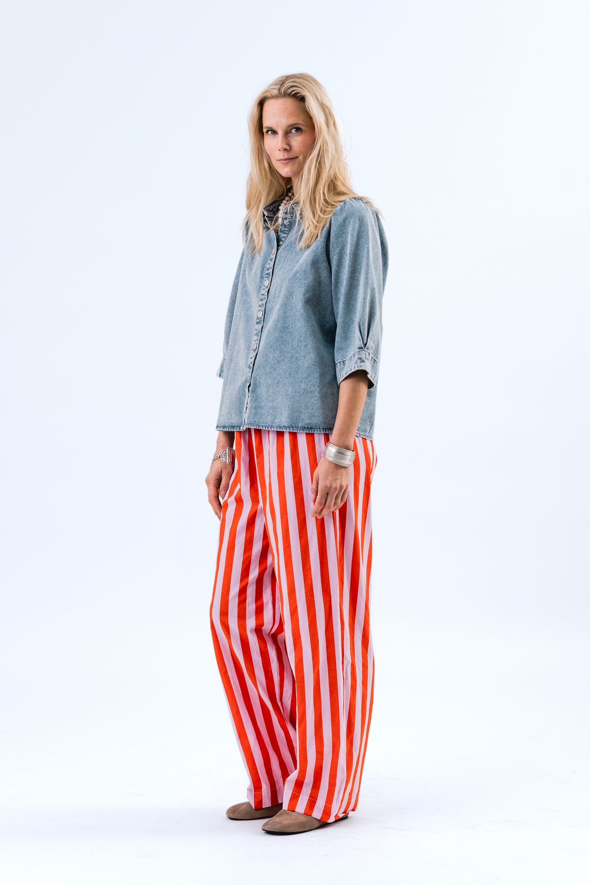 Lollys Laundry BonoLL Hemdbluse Shirt Blaues Denim