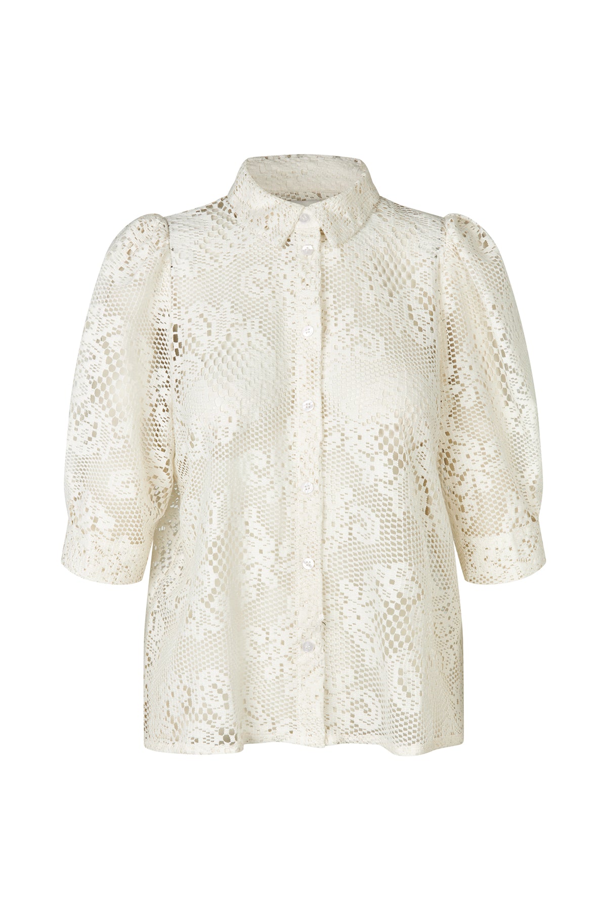 Lollys Laundry BonoLL Hemdbluse Shirt Creme