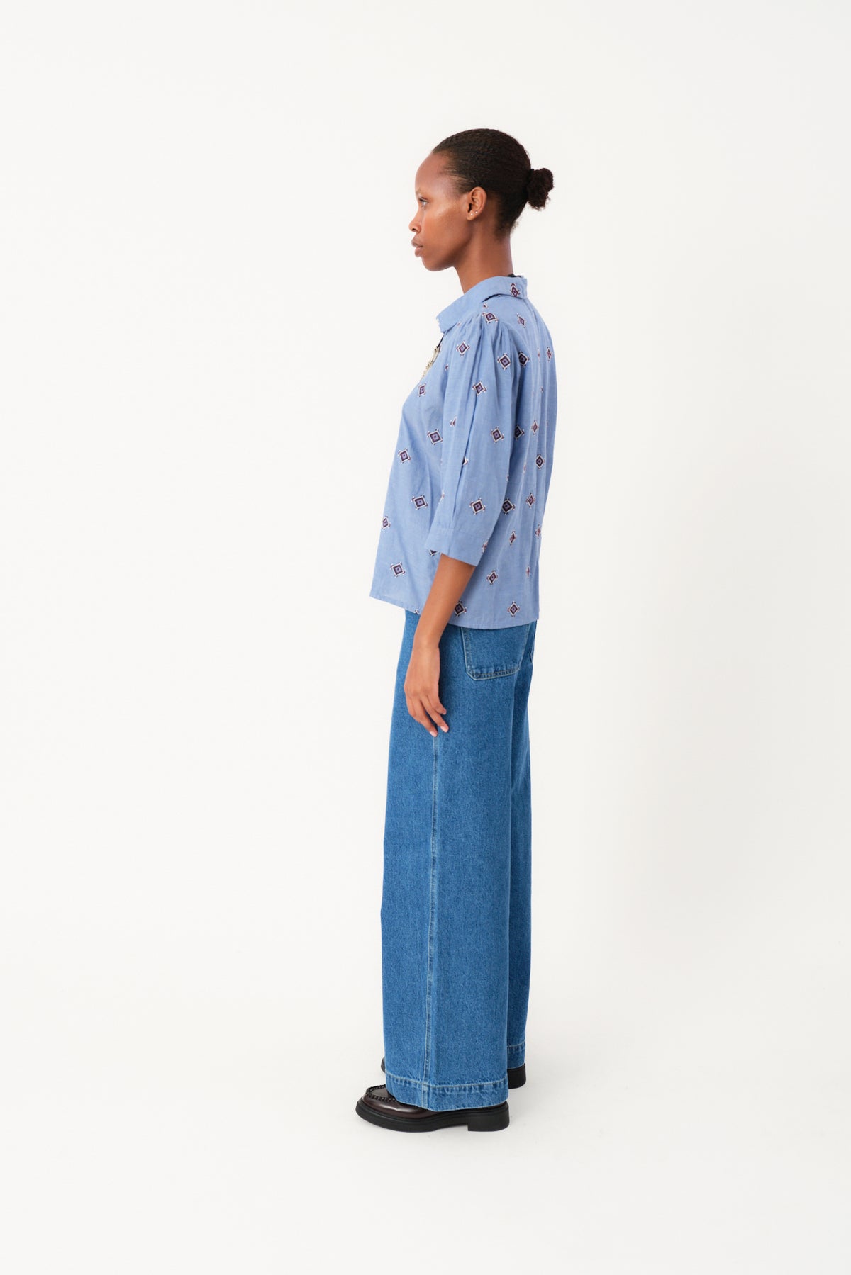 Lollys Laundry BonoLL Hemdbluse Shirt Hellblau