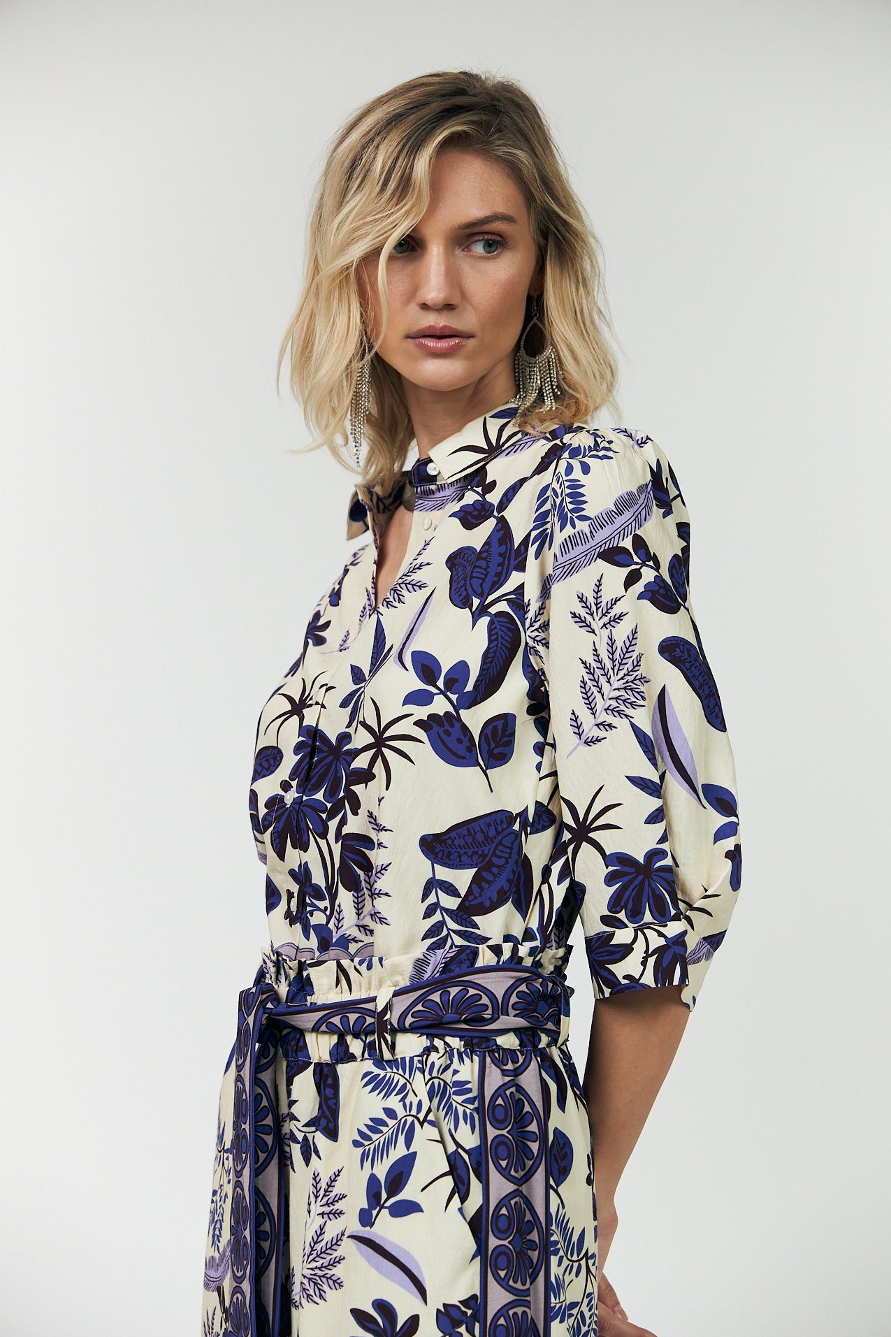 BonoLL Hemdbluse - Flower Print