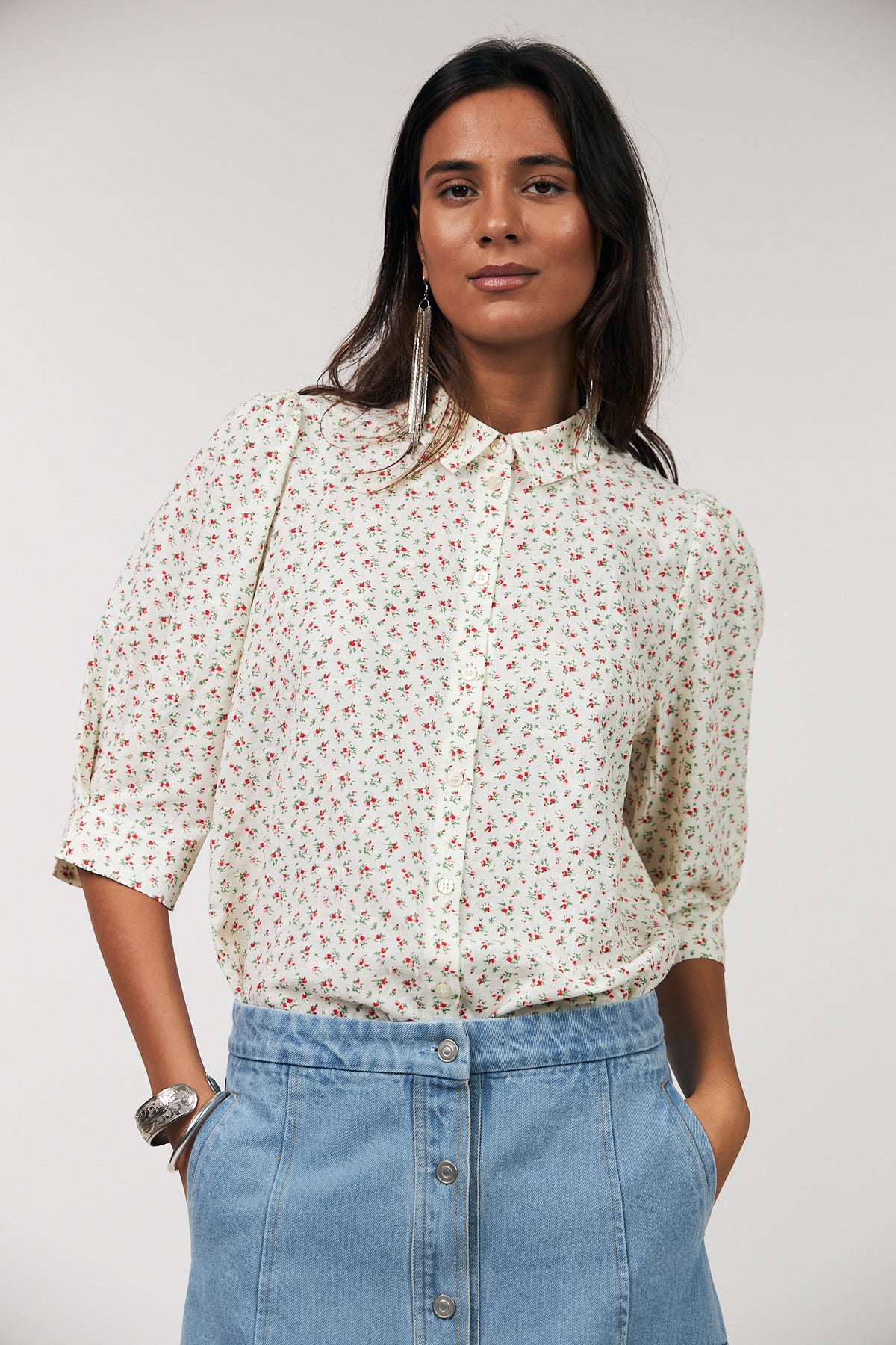 Lollys Laundry BonoLL Hemdbluse Shirt Rot