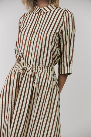 Lollys Laundry BonoLL Hemdbluse Shirt 87 Dark Mokka