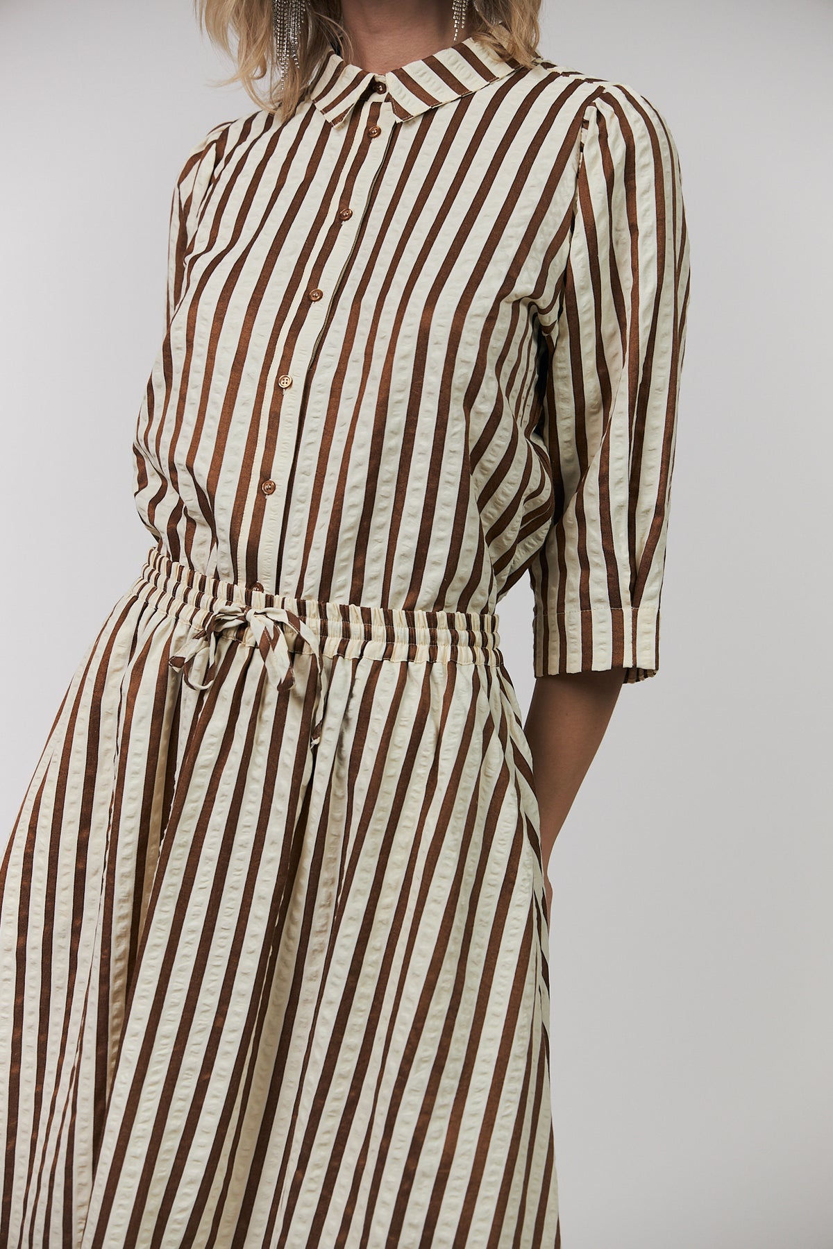 Lollys Laundry BonoLL Hemdbluse Shirt Dunkelbraun