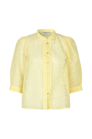Lollys Laundry BonoLL Hemdbluse Shirt Hellgelb