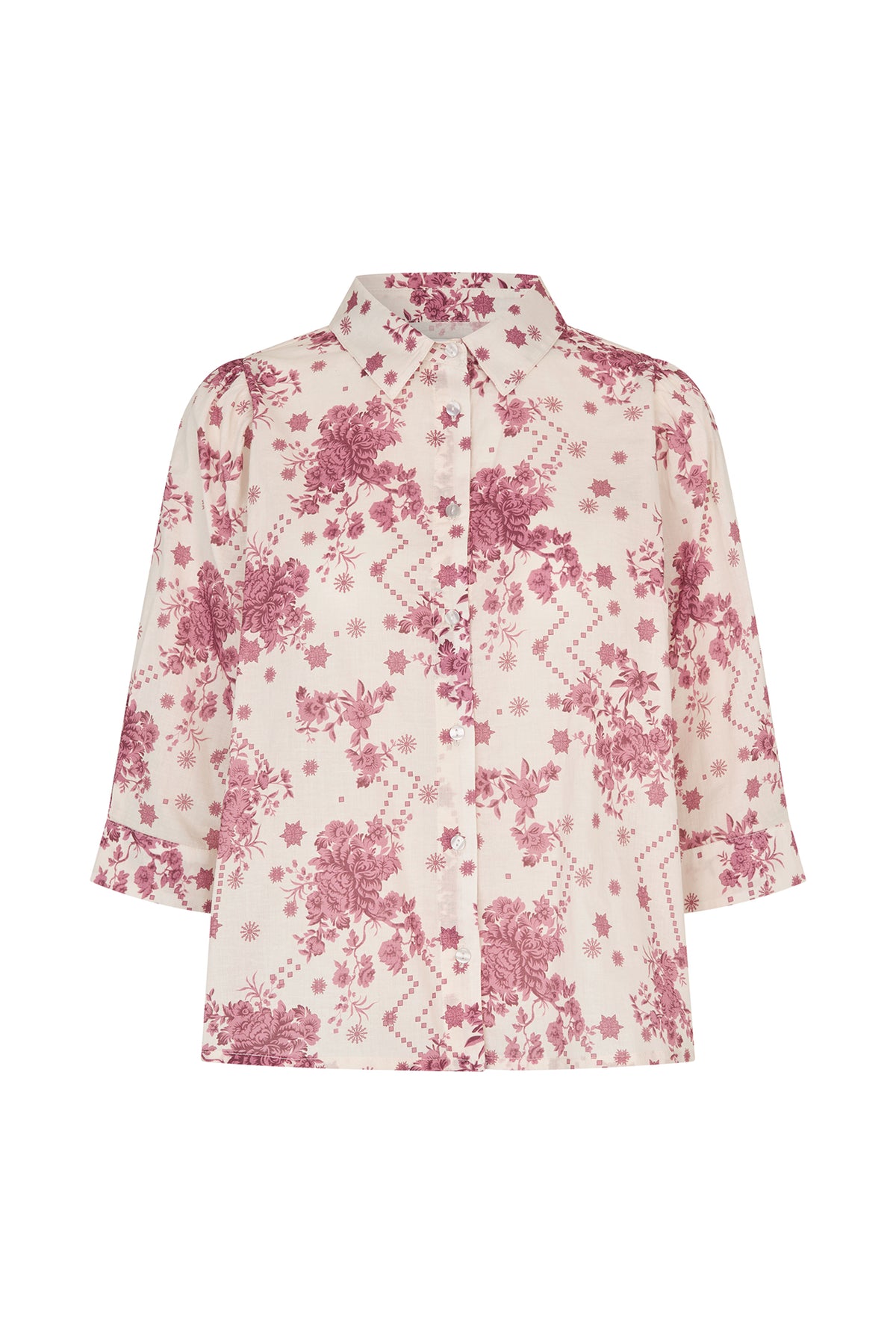 Lollys Laundry BonoLL Hemdbluse Shirt Blumenmuster