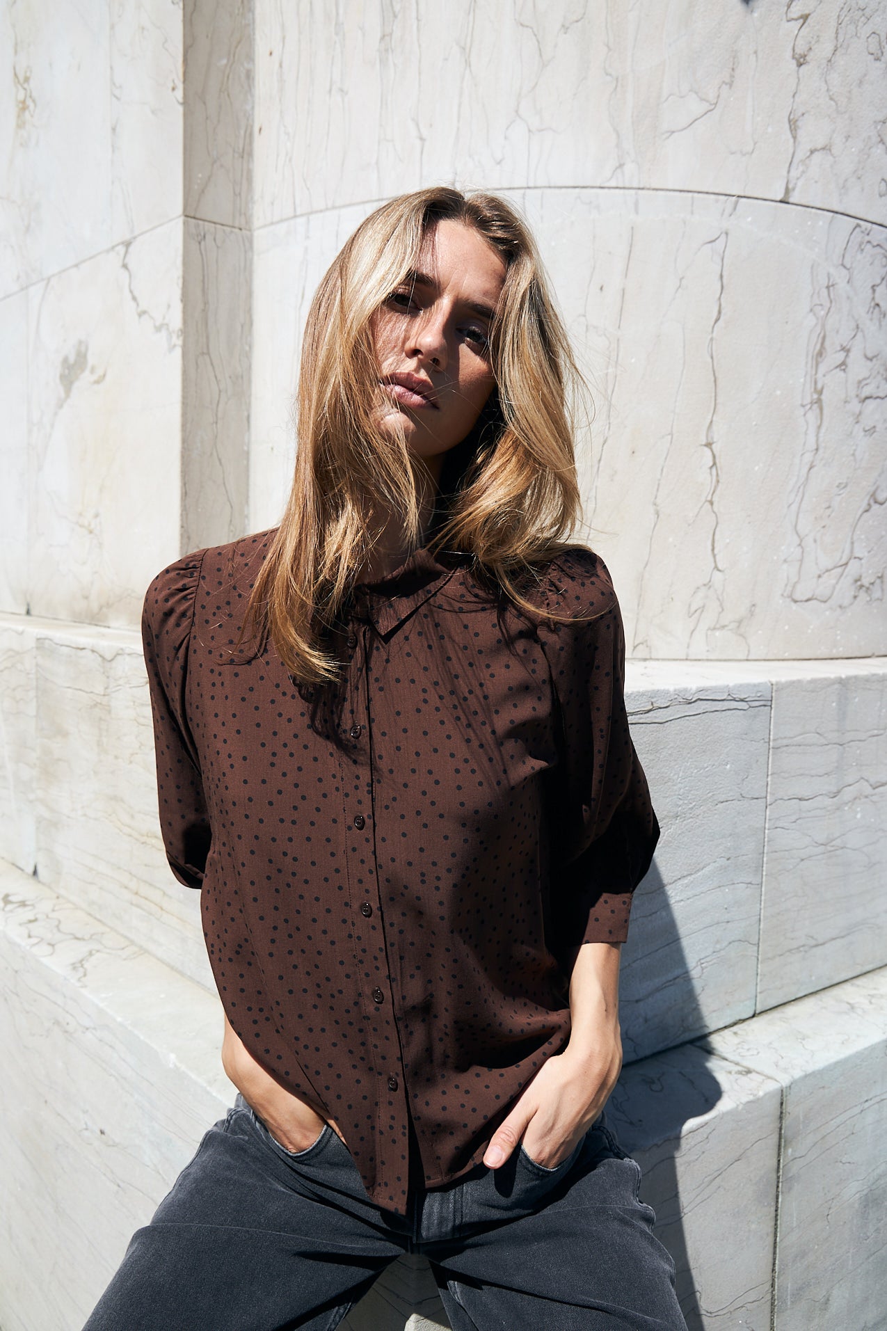 Lollys Laundry BonoLL Shirt SS Shirt Braun