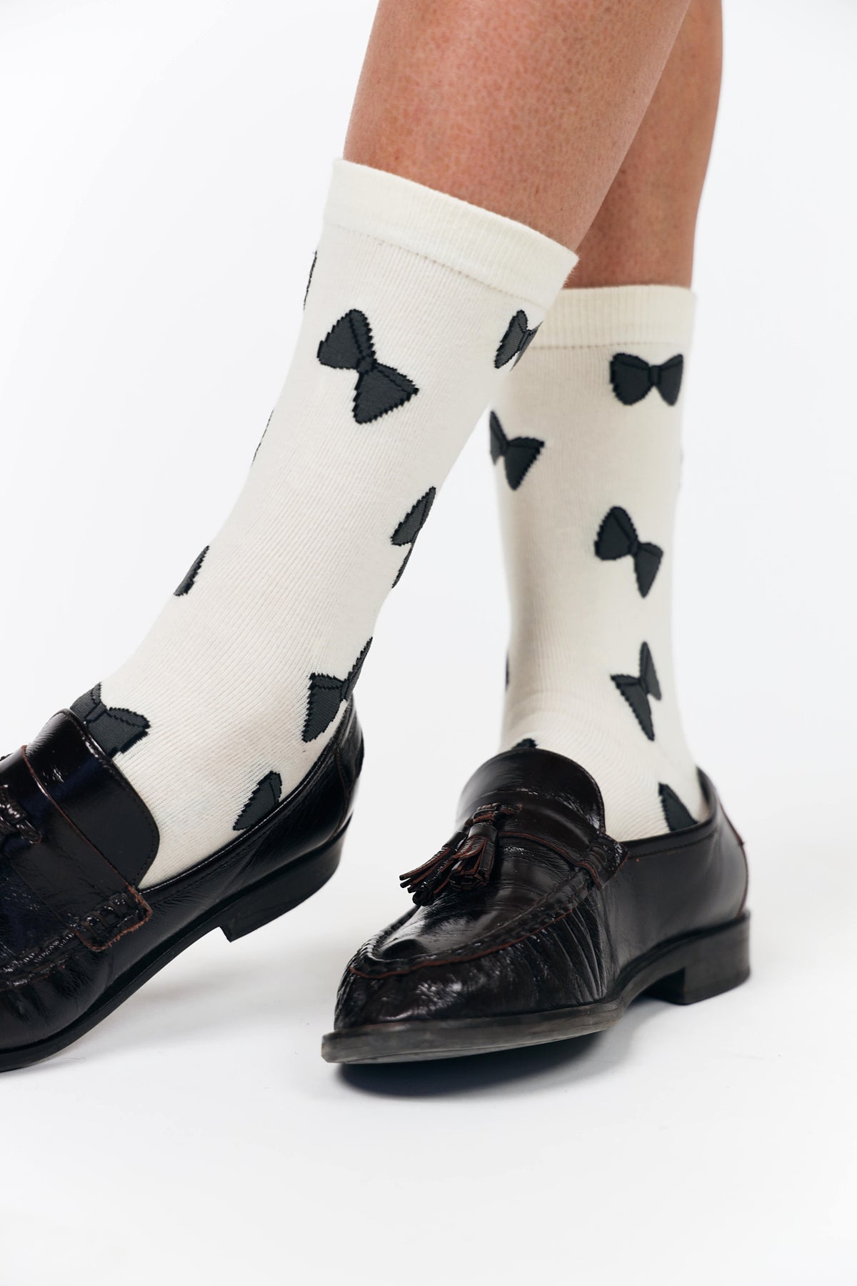 Lollys Laundry BowLL Socken Socks Creme