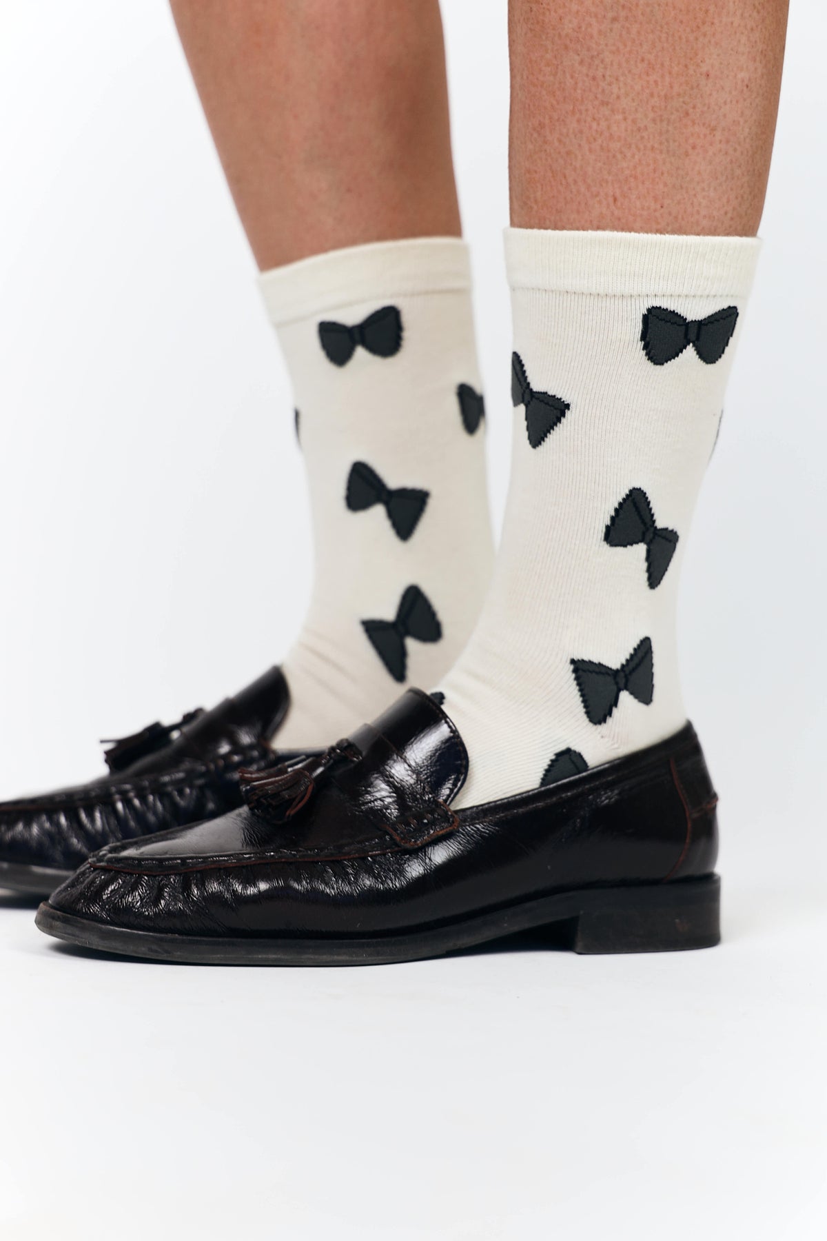 Lollys Laundry BowLL Socken Socks Creme