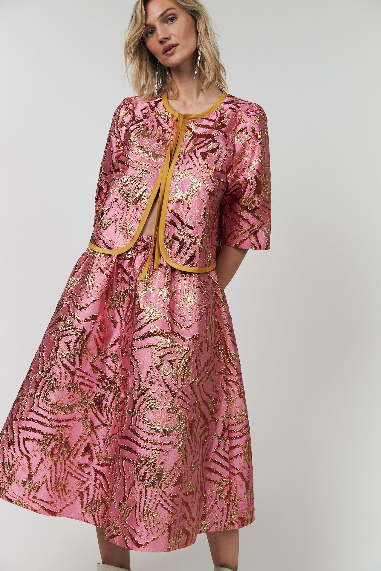 Lollys Laundry BristolLL Midi Rock Skirt Pink