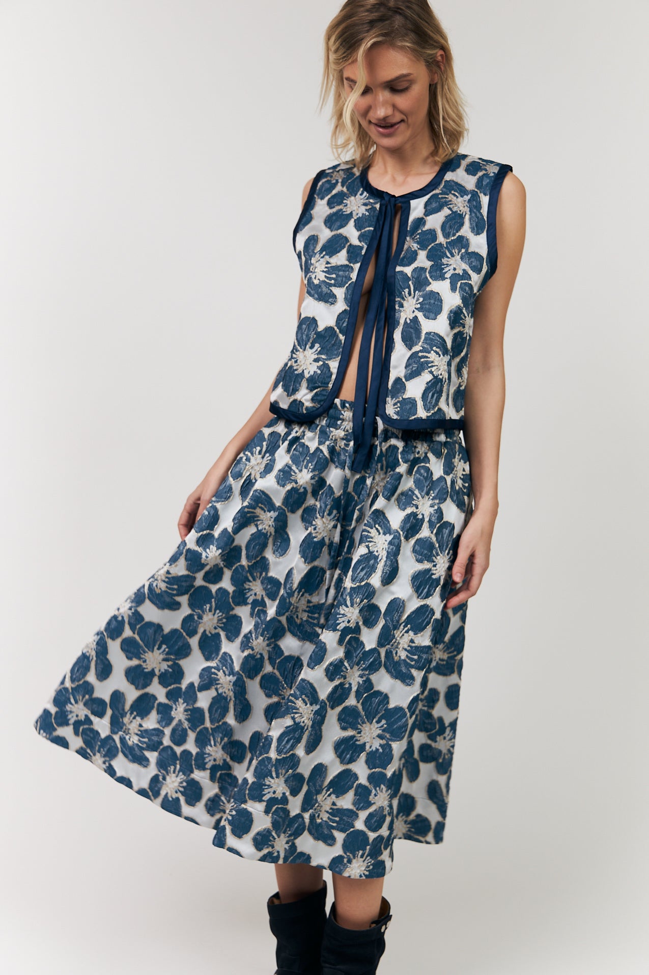 Lollys Laundry BristolLL Midi Rock Skirt 20 Blue