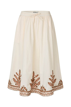 Lollys Laundry BristolLL Midi Rock Skirt Creme