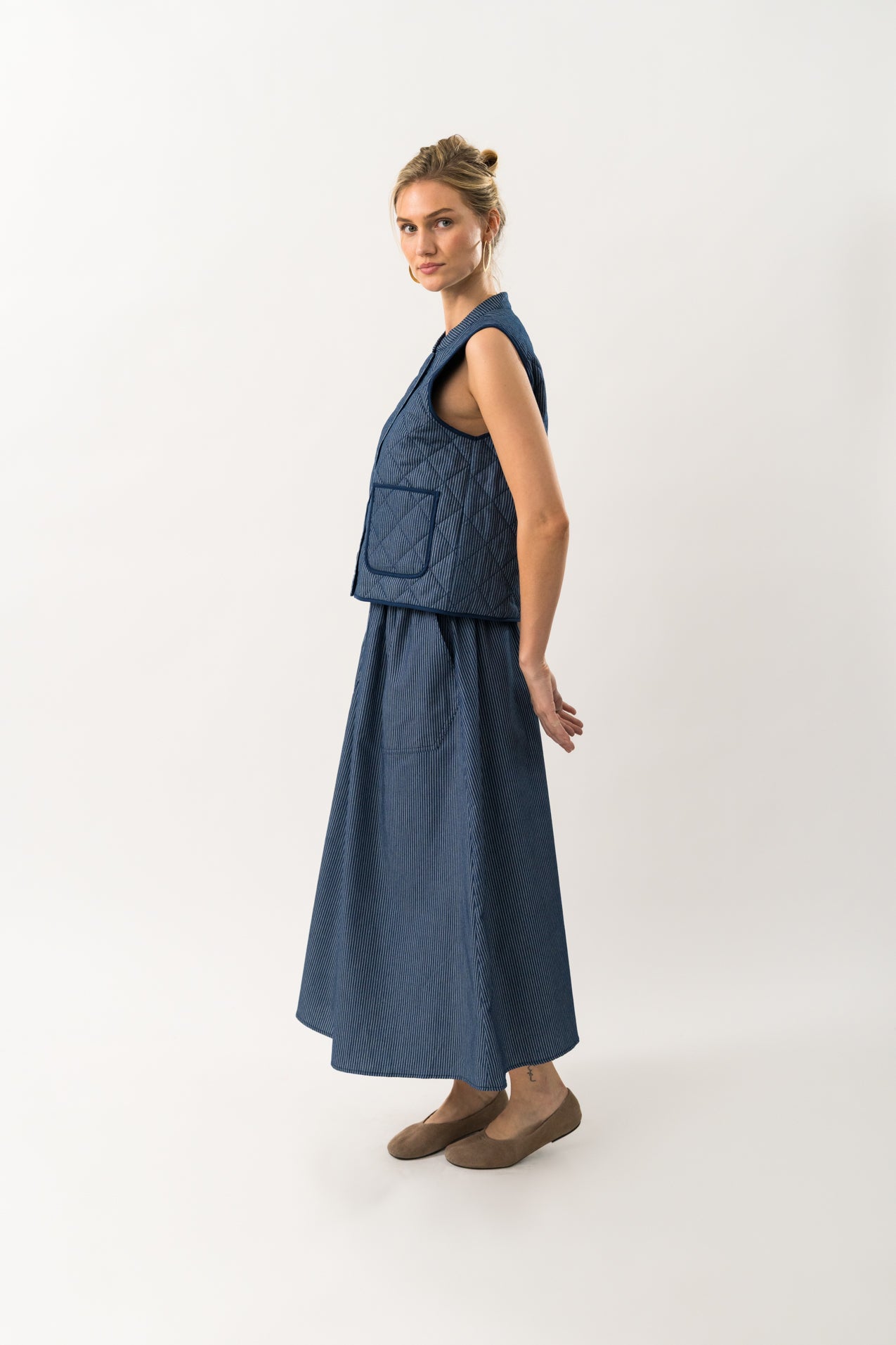 Lollys Laundry CairoLL Quilted Vest Vest 23 Dark Blue