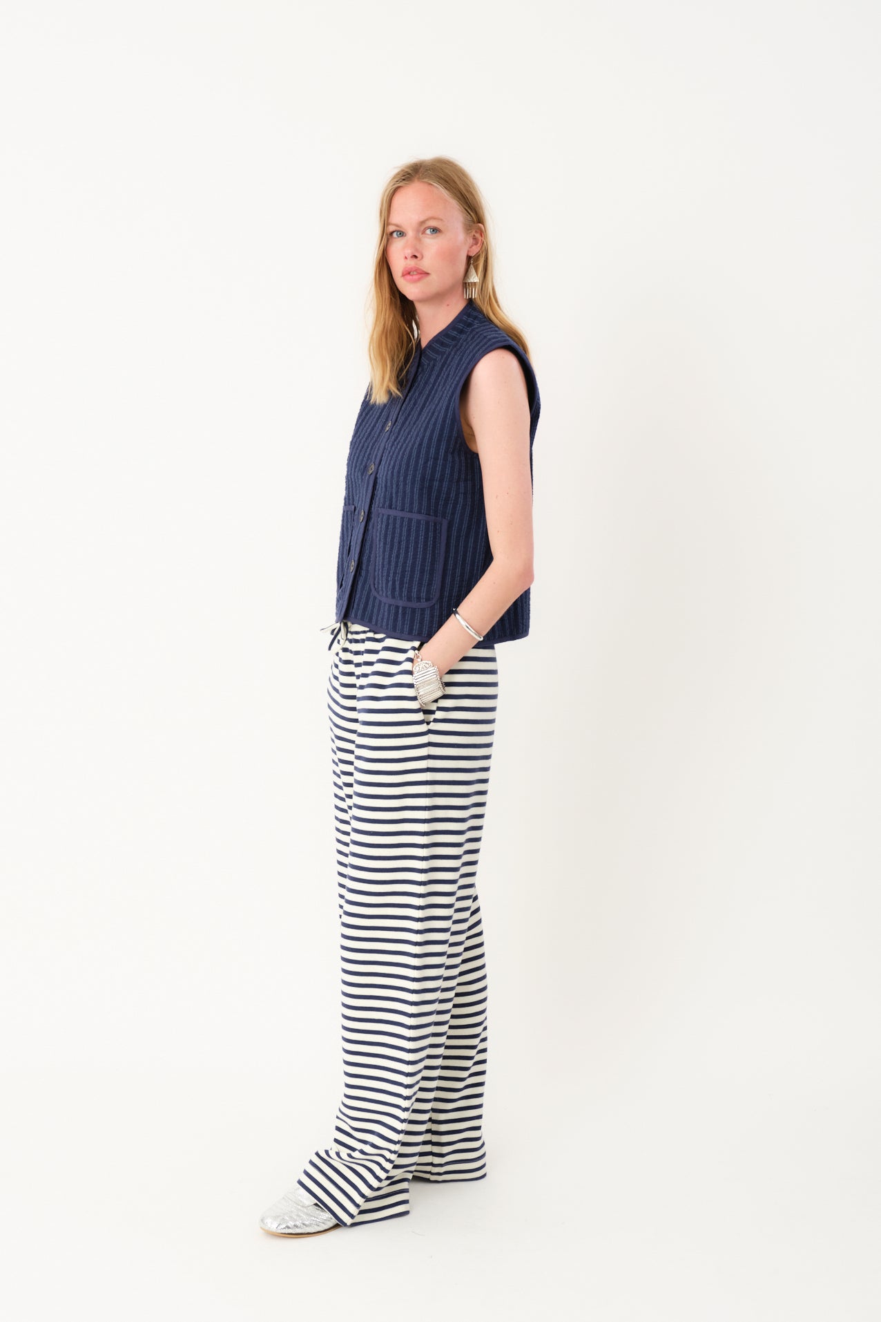 Lollys Laundry CairoLL Quilted Weste Vest 80 Stripe