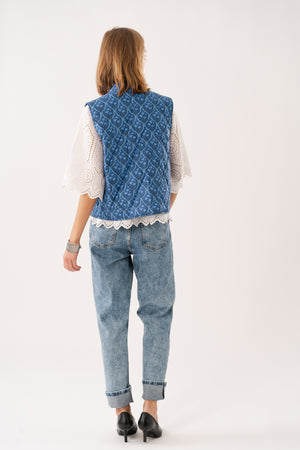 Lollys Laundry CairoLL Vest Vest Blau