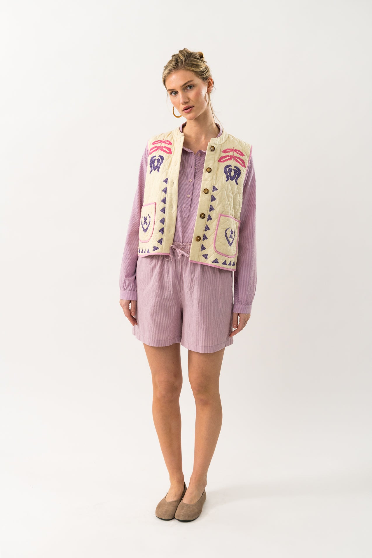 Lollys Laundry CairoLL Weste Vest 02 Creme