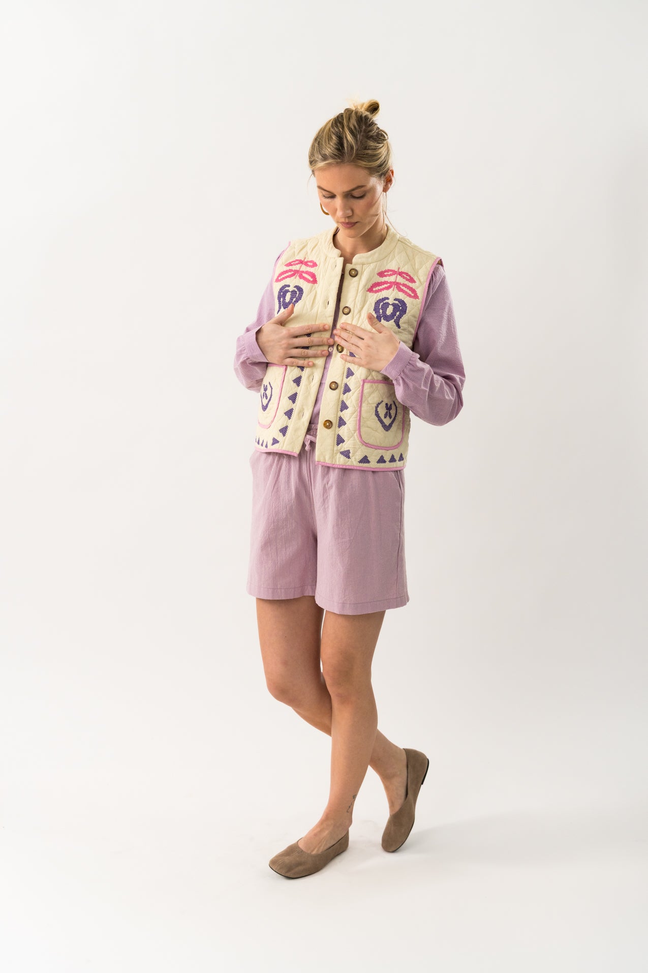Lollys Laundry CairoLL Weste Vest 02 Creme